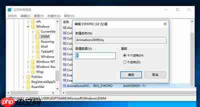 Win10系统窗口动画慢动作功能的开启方法