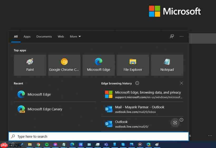 微软Edge浏览器测试与Win10/11整合数据 标签搜索到来