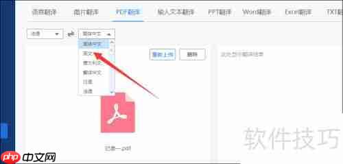 文档翻译软件使用指南
