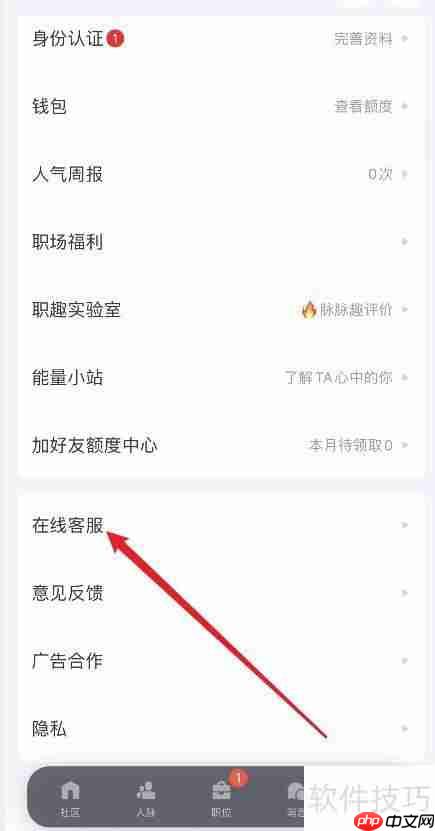 脉脉如何咨询在线客服