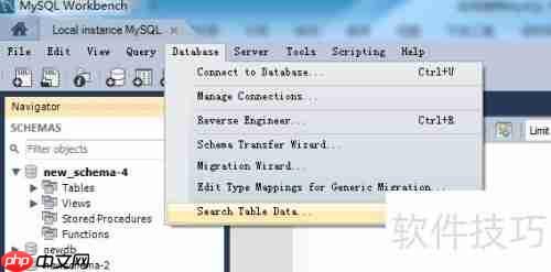 MySQL Workbench全数据库数据搜索指南