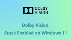 Bug Solved - Dolby Vision Stuck Enabled on Windows 11