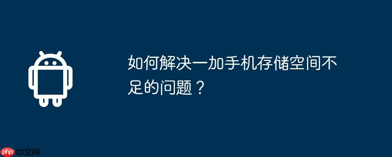 一加手机存储空间,其他用户 一加手机存储空间不足怎么清理