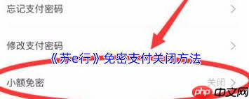苏e行怎么更改支付方式