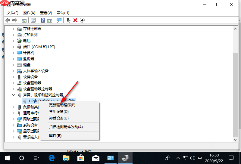 win10电脑一切正常但就是没声音