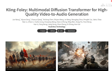 Kling-Foley— 可灵AI推出的多模态视频生音效模型