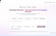 Twocast— AI双人播客生成器，模拟真实双人对话形式