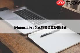 iPhone11Pro怎么设置屏幕使用时间