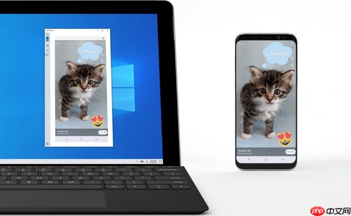 Win10屏幕镜像功能:可在PC端控制Android手机