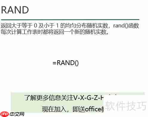 Excel技巧：随机抽取姓名或数据的方法
