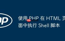 使用 PHP 在 HTML 頁面中執(zhí)行 Shell 腳本
