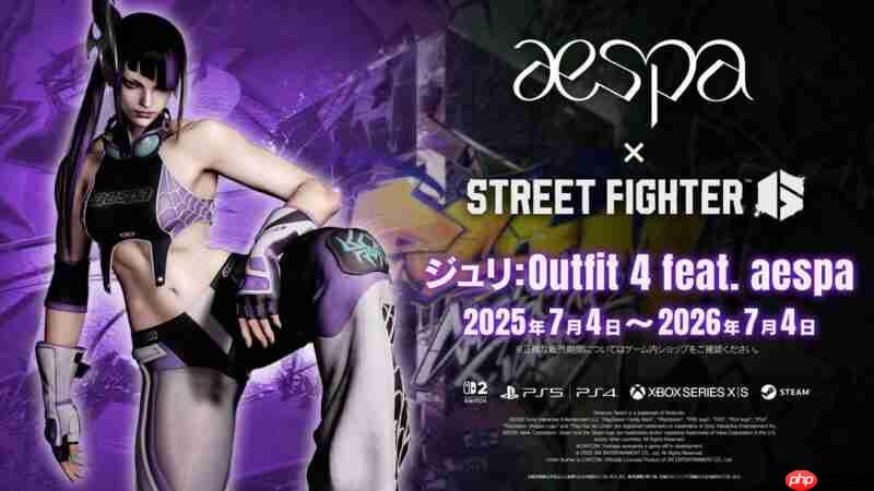 《街霸6》联动韩国女子偶像天团aespa将于7月4日开启