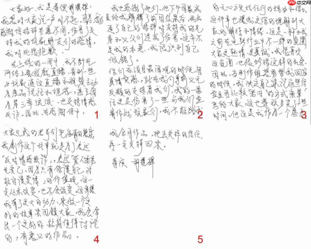 玩家纷纷差评退款 《情感反诈模拟器》导演手写信道歉