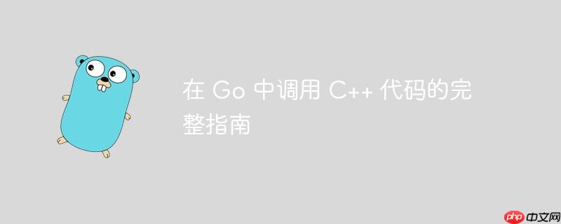 在 go 中调用 c++ 代码的完整指南