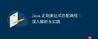 Java 正则表达式匹配路径：深入解析与实践