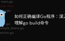 如何正确编译Go程序：深入理解go build命令