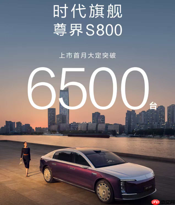 尊界S800上市首月斩获6500台大定订单 国产百万标杆！
