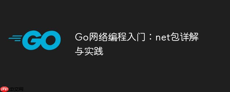 go网络编程入门：net包详解与实践