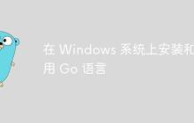 在 Windows 系统上安装和使用 Go 语言