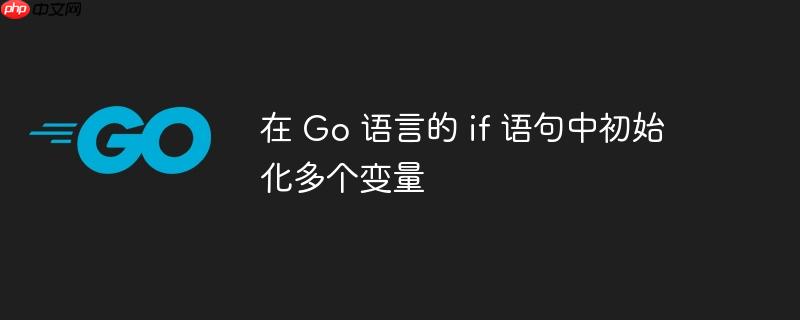 在 go 语言的 if 语句中初始化多个变量