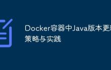 Docker容器中Java版本更新策略与实践