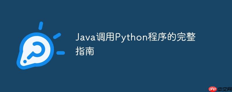 Java调用Python程序的完整指南