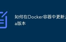 如何在Docker容器中更新Java版本