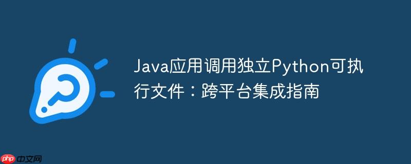 Java应用调用独立Python可执行文件:跨平台集成指南
