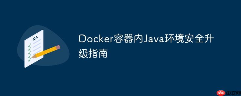Docker容器内Java环境安全升级指南