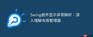 Swing组件显示异常解析：深入理解布局管理器