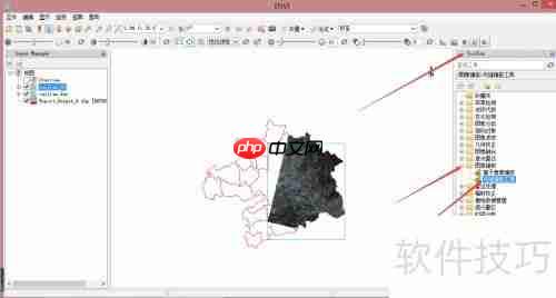 多个遥感影像图裁剪镶嵌为一个影像图的方法