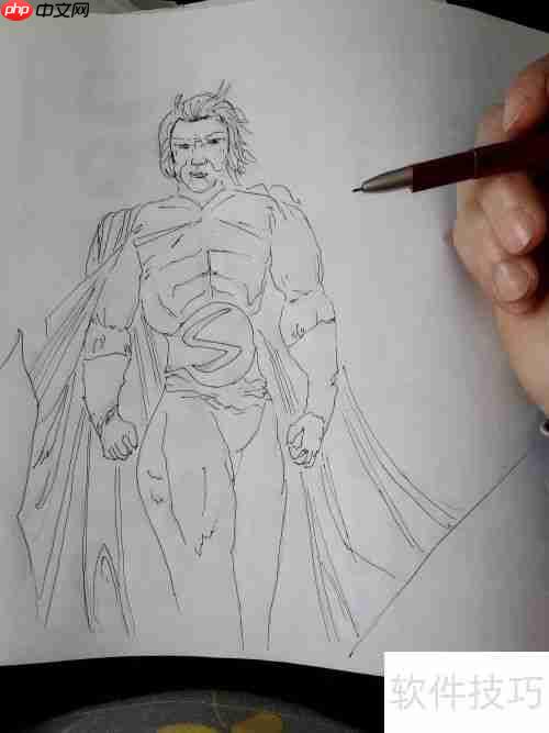 漫威哨兵插画教程：一步一步教你画出震撼人心的作品