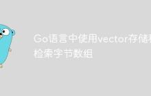 Go语言中使用vector存储和检索字节数组