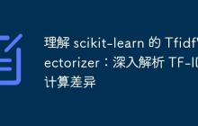 理解 scikit-learn 的 TfidfVectorizer：深入解析 TF-IDF 计算差异