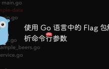 使用 Go 语言中的 Flag 包解析命令行参数