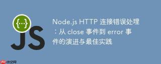 Node.js HTTP 连接错误处理：从 close 事件到 error 事件的演进与最佳实践