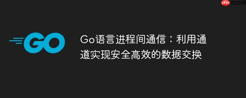 go语言进程间通信：利用通道实现安全高效的数据交换