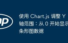 使用 Chart.js 調整 Y 軸范圍：從 0 開始顯示條形圖數(shù)據