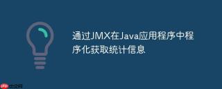 通过JMX在Java应用程序中程序化获取统计信息