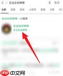 微信怎么看2021全运会奖牌数量
