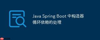 Java Spring Boot 中构造器循环依赖的处理