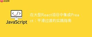在大型React项目中集成Preact：平滑过渡的实践指南
