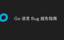 Go 语言 Bug 报告指南