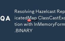 Resolving Hazelcast ReplicatedMap ClassCastException with InMemoryFormat.BINARY