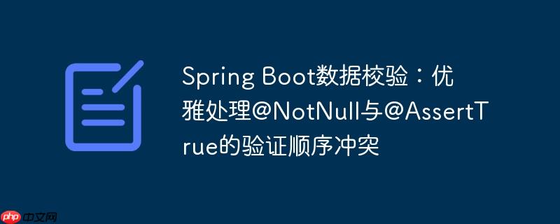 Spring Boot数据校验：优雅处理@NotNull与@AssertTrue的验证顺序冲突-小浪学习网