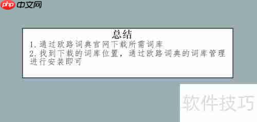 扩展欧路词典词库的方法