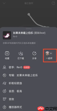 网易云一起听歌记录怎么看 网易云一起听歌记录怎么清除