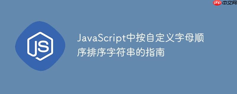 JavaScript中按自定义字母顺序排序字符串的指南-小浪学习网