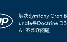 解決Symfony Cron Bundle與Doctrine DBAL不兼容問題