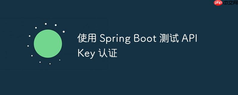 使用 Spring Boot 测试 API Key 认证-小浪学习网